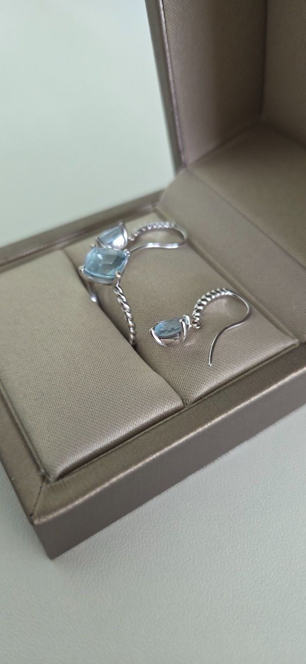 Anelli: Weissgold/Topas Schmuckset – Usato da Binningen venduto da Jenny1313 2