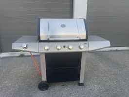 Gas Grill Edelstahl 4 Brenner sehr guter Zustand