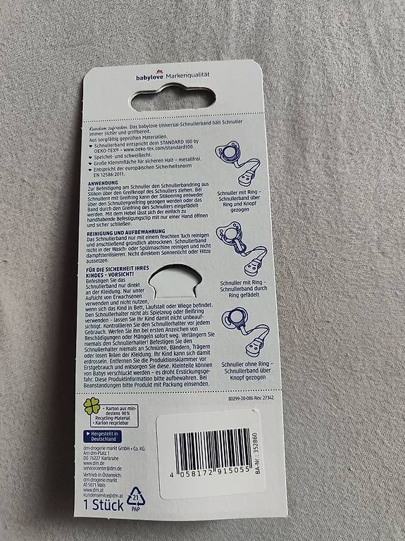 Succhiotti & catenelle porta ciuccio: Universal Schnullerband – Usato da Wabern venduto da martingoo