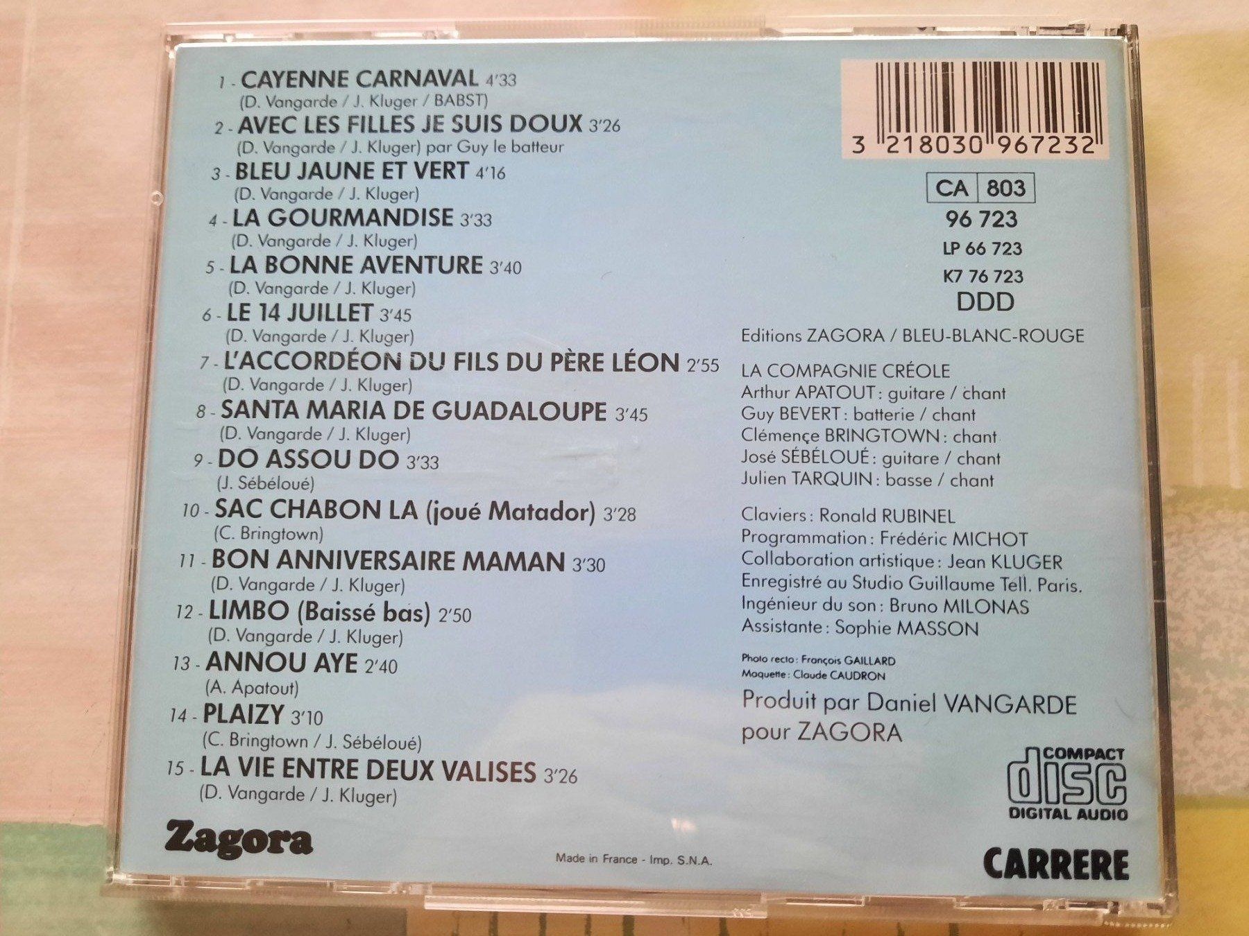 CDs: CD La compganie Créole - Cayenne carnaval – Gebraucht aus Pully von bro_n52j 1