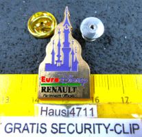 RENAULT AUTO PIN EURO-DISNEY PARIS SCHLOSS mit SECURITY-CLIP