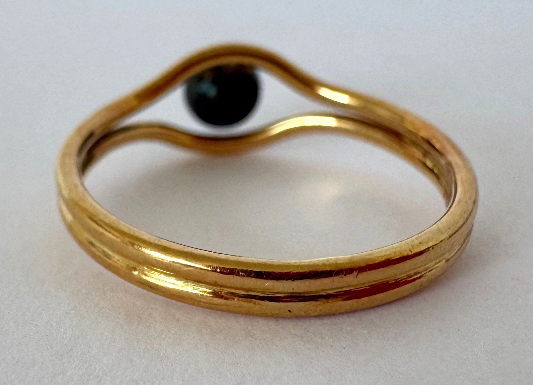 Ringe: Raffiniert gestalteter 750 Gelbgold Ring mit einer Perle – Gebraucht aus Ebikon von repatrick 4