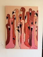 KARE Design Flamingo Canvas Wall Art 120 × 90 cm