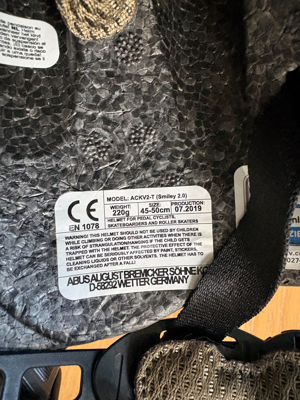 Abus Caschi: Casque Vélo Enfant ABUS 45-50 cm – Usato da Genève venduto da justinjustin 4