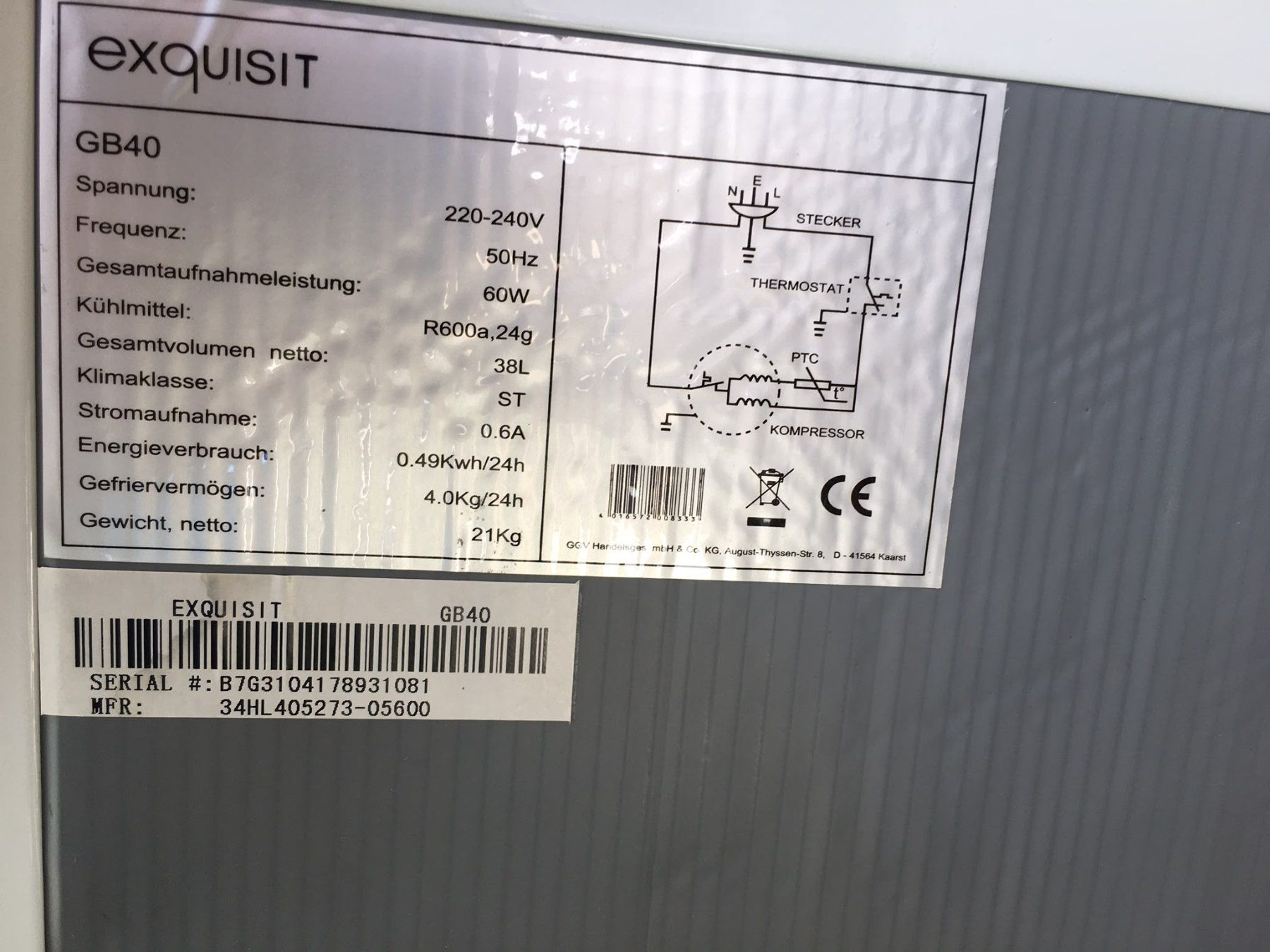 Congelatori: Mini Freezer - exquisit – Usato da Wallisellen venduto da log_w8kb 3