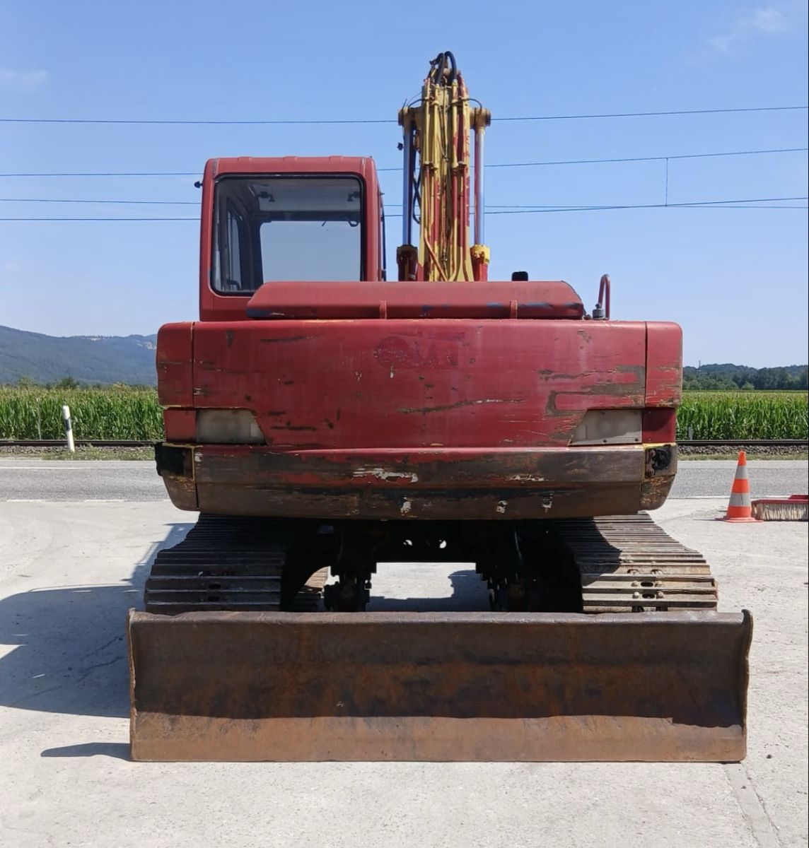 Kobelco Bagger: Bagger Kobelco 13 Tonnen mit Schild – Gebraucht aus Niederbipp von baggerch 2