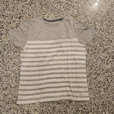 Marc O’Polo T-Shirt, Gr. L, Grau-Weiss gestreift, Top!
