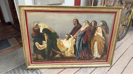 Gemälde religiöses Motiv gerahmt