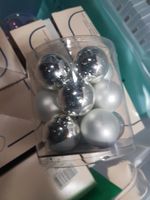 Weihnacht s Kugel 12 Stk Silber Farbig
