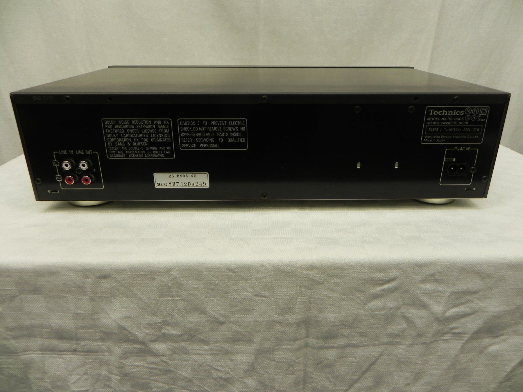 Technics Registratori: Technics RS-B505 Cassette Deck HX Pro Total Liquidation – Usato da Basel venduto da Life-Style-Art 6