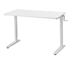 RELATERA Schreibtisch sitz/steh, weiß, 117x60 cm IKEA