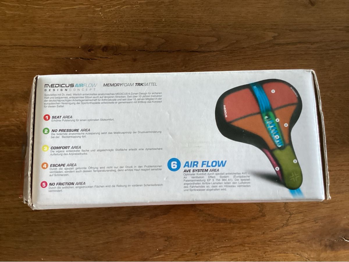 Ersatzteile: Super bequemer Medicus TRK Velosattel  – Neu (gemäss Beschreibung) aus Buchberg von LA4EEE 2