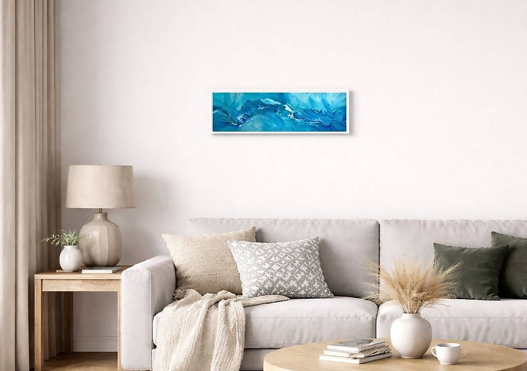 Dipinti: Acrylbild 20x60cm türkis – Nuovo e nell'imballaggio originale da Urdorf venduto da manuela4 1