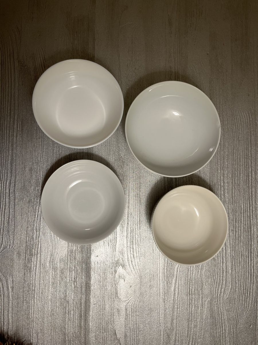 Schalen: 5 weisse kleine Schalen – Gebraucht aus Zürich von lschaff 1