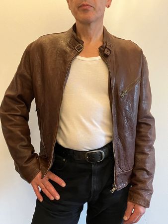 Lederjacke braun Herren Echtleder