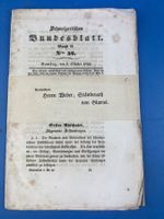 Schweizerisches Bundesblatt 1849 mit Versandbanderole
