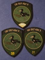 Luftwaffe Abzeichen 3x Badges LW EKF Abt 3 Klett neu
