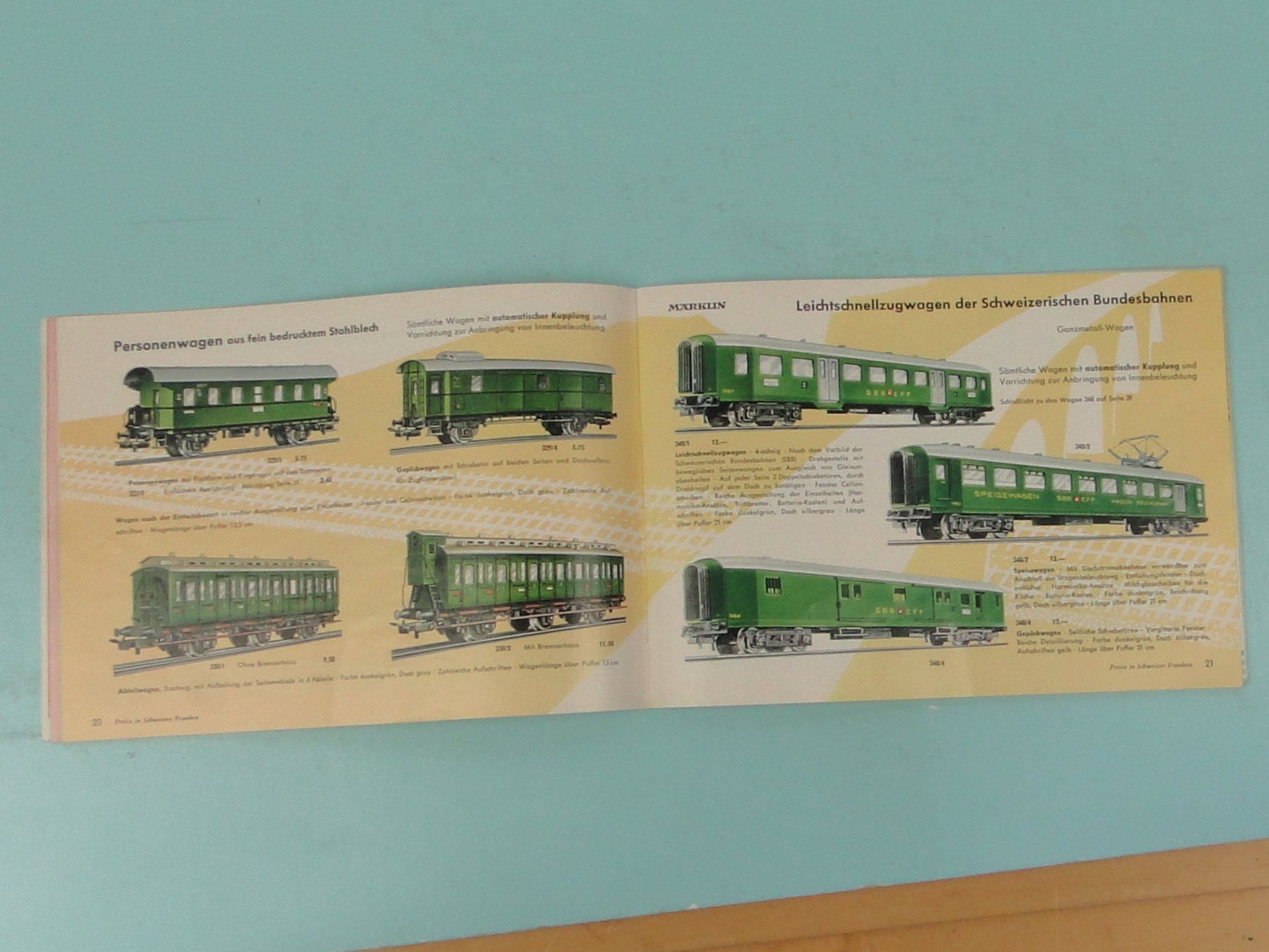 Märklin Dokumente: Märklin Katalog 1956 D SFR – Gebraucht aus Bülach von cann11 3