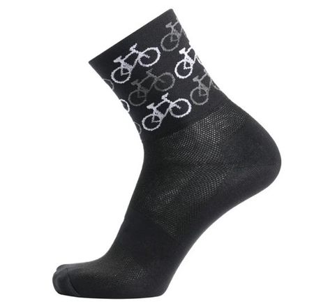 NEUE Socken schwarz mit Motiv Bike Gr. 39-42 - 224103