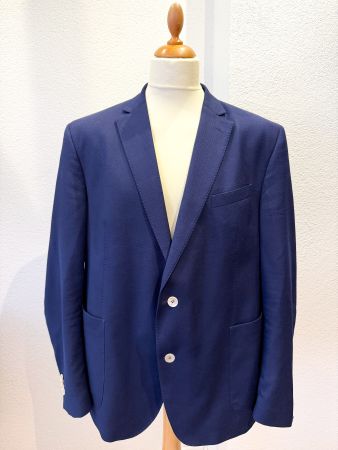 Carl Gross Black Line Sakko Blau – Cerruti Travel Wolle – 56