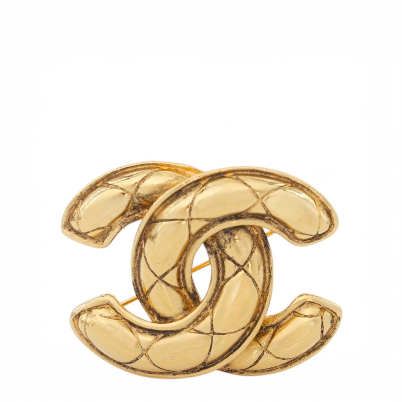 Chanel Broches & Aiguilles: Chanel Brosche gold gesteppt – D'occasion à Binningen par Designerlabels