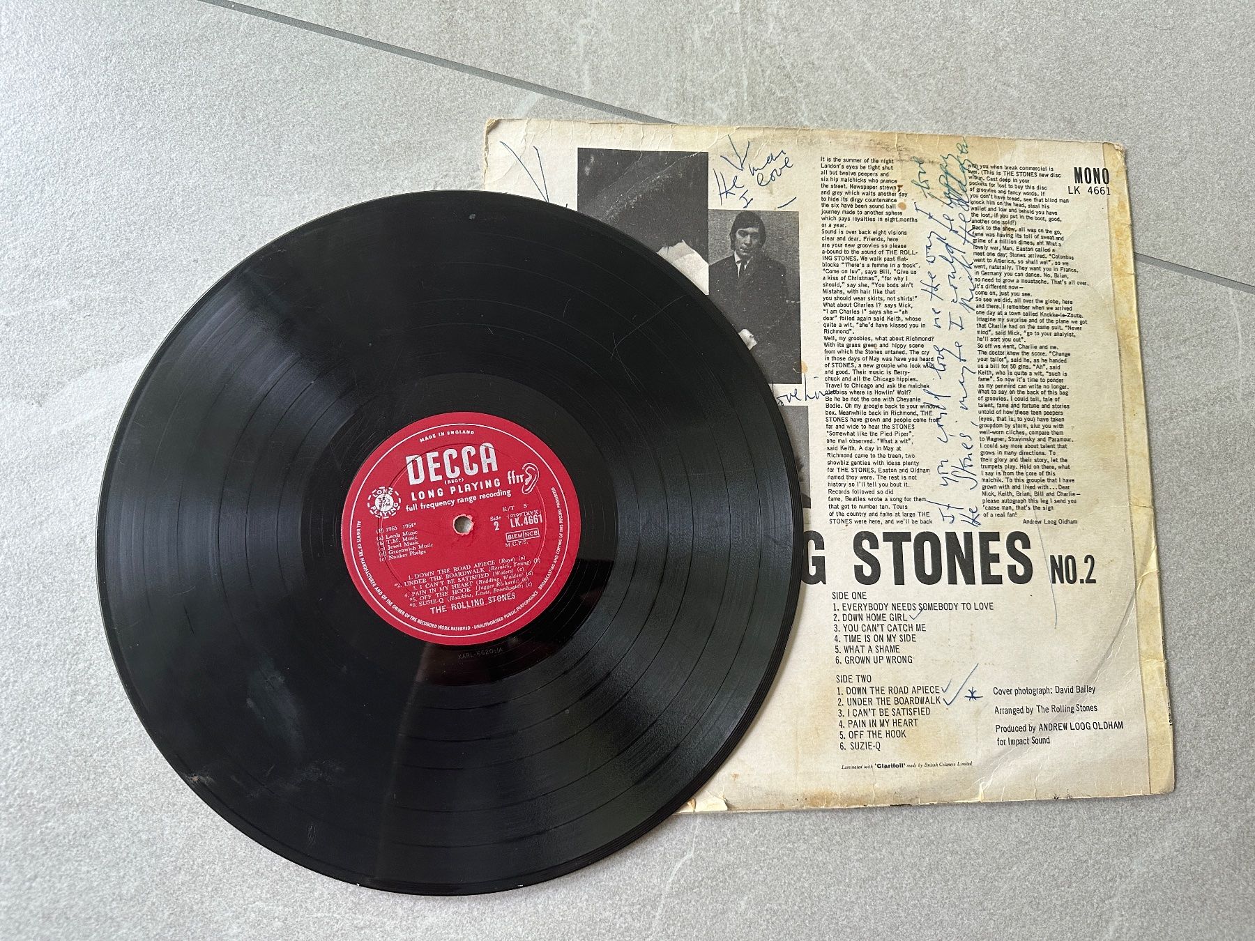 Dischi in vinile: Schallplatte Rolling Stones mit Unterschrift Mick Jagger – Usato da Wohlen AG venduto da Richi_03 5