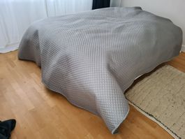 Bettüberwurf Baumwolle taupe (3-tlg.)
