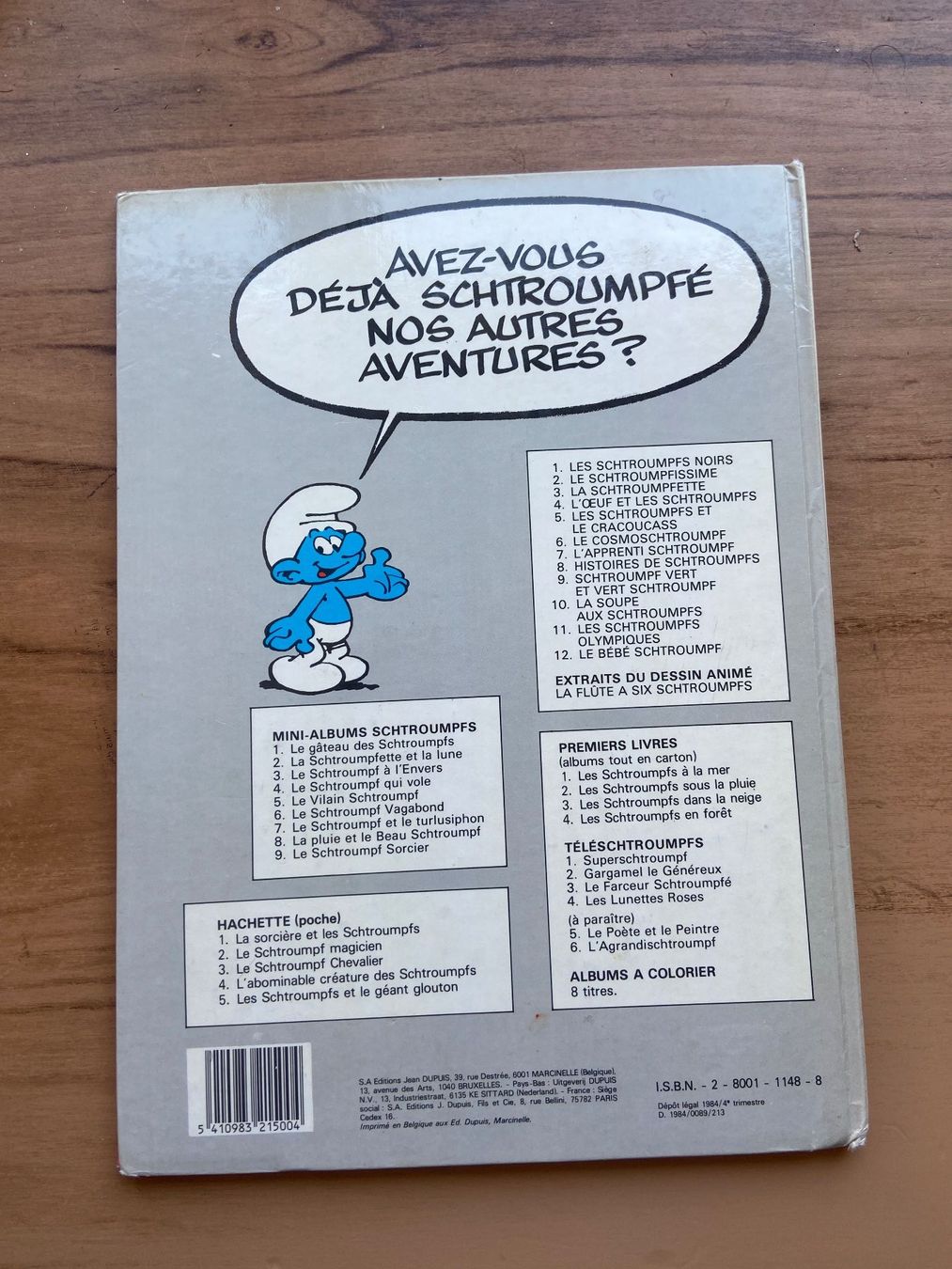 Fumetti: Les Schtroumpfs: Le Bébé Schtroumpf – Usato da Fribourg venduto da J334455 1