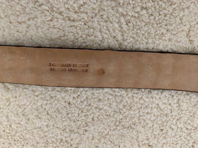 Cinture: Lopardo leather belt – Usato da Dallenwil venduto da ZD2019 4