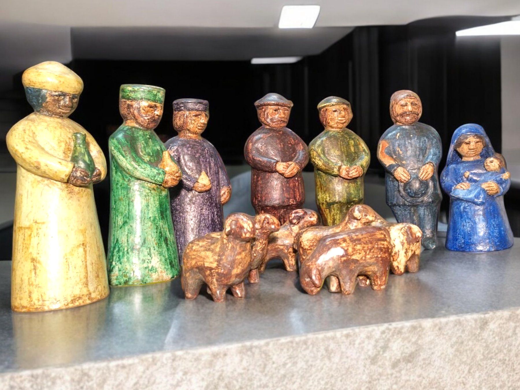 Sculture & Statue: Ueli Schmutz - Weihnachtskrippe Keramik – Usato da Zürich venduto da Zuerichparis08 6