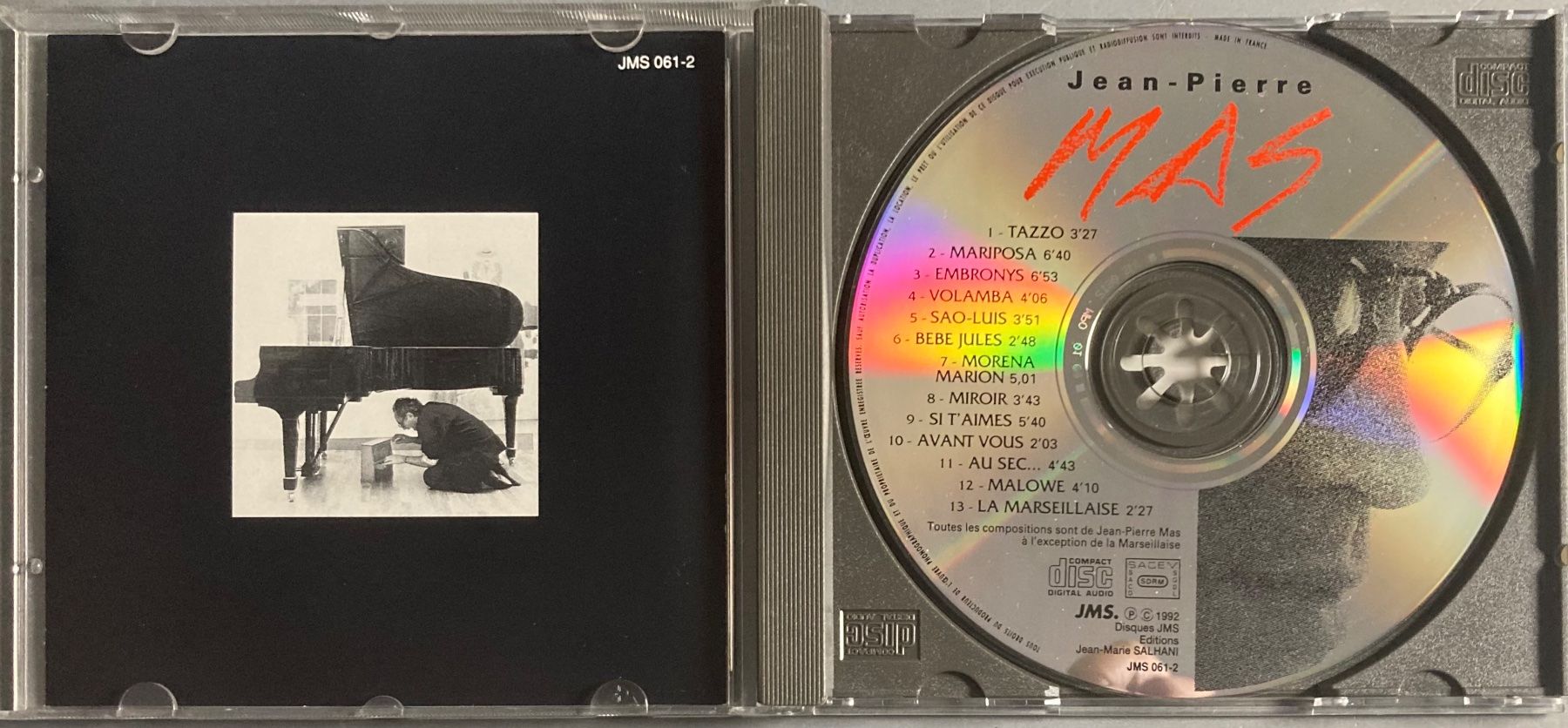 CD: JEAN-PIERRE MAS - JEAN-PIERRE MAS – Usato da Poliez-Pittet venduto da Newtown-Records 2