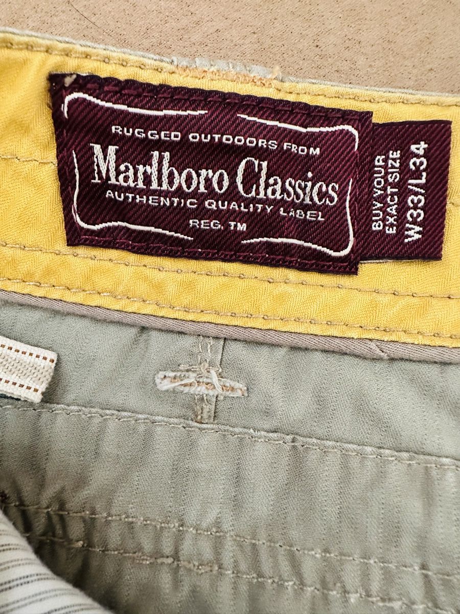 Marlboro Pantaloni: Marlboro Classics Pantaloni Cargo Beige W33/L34 – Nuovo (secondo la descrizione) da Cureglia venduto da myr_9v25 3