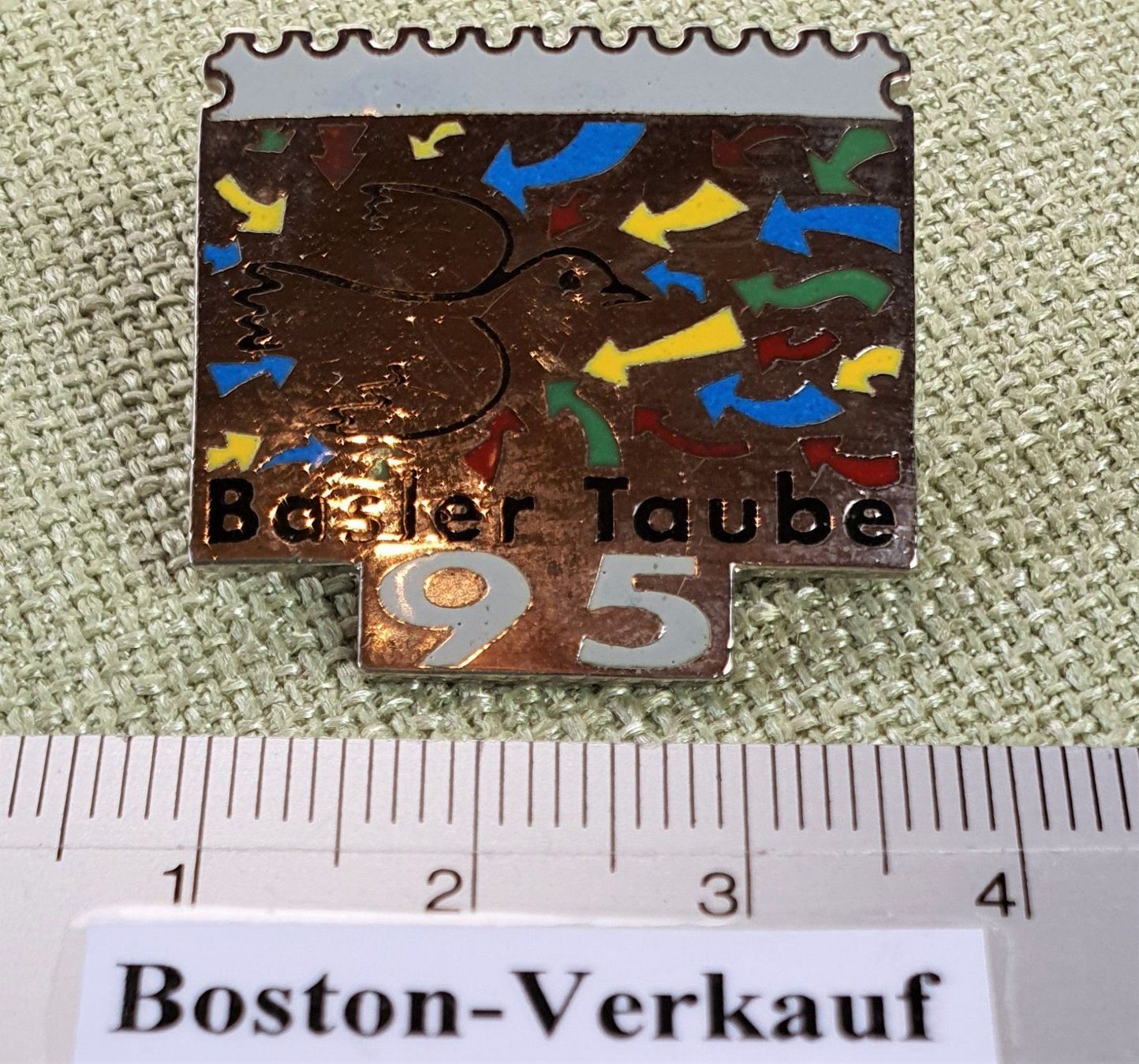 Pins: A392 - Pin Briefmarke Basler Taube 1995 – D'occasion à Reinach BL par Boston-Verkauf 2