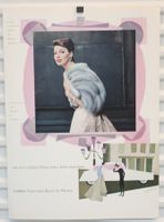 Orig. Werbung 1953 Lindner Fourrures Pelze Basel