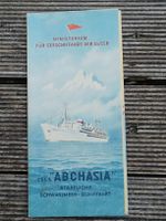 Litho Prospekt / Seeschiffahrt der UDSSR "ABCHASIA" von 1961