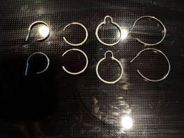 4 Paar Silber Ohrringe, verschiedene Grössen
