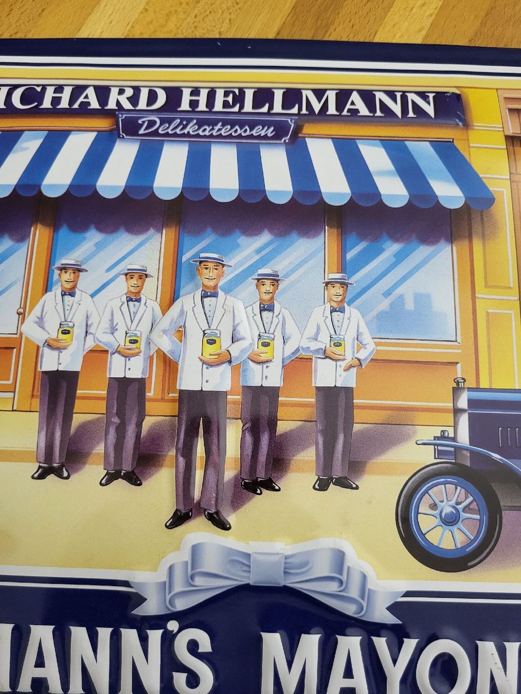 Insegne: Blechschild Hellmanns Mayonnaise – Nuovo (secondo la descrizione) da Riehen venduto da tamola67 2