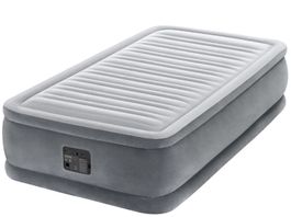 Intex Luftbett mit integrierter Pumpe gebraucht grau