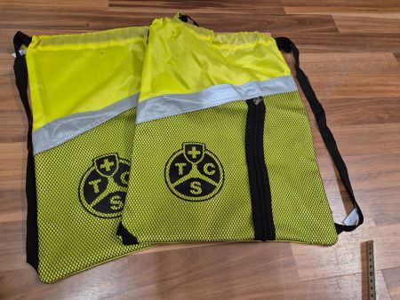 2 TCS Turnbeutel gelb mit Reissverschluss - K19