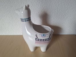 Süsser Alpaka Übertopf, Keramik, Ideal für Kräuter 🪴