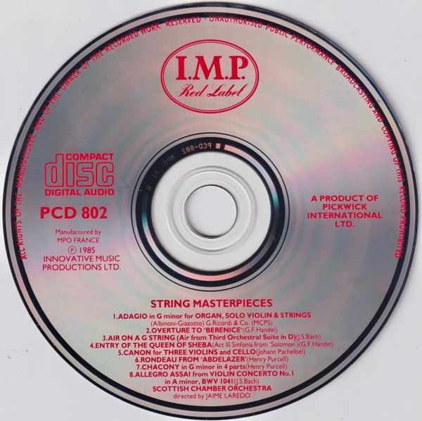 CD: Albinoni -violin & strings, Bach -air on G string, Bachelbel – Usato da Unterbäch venduto da niquz 2