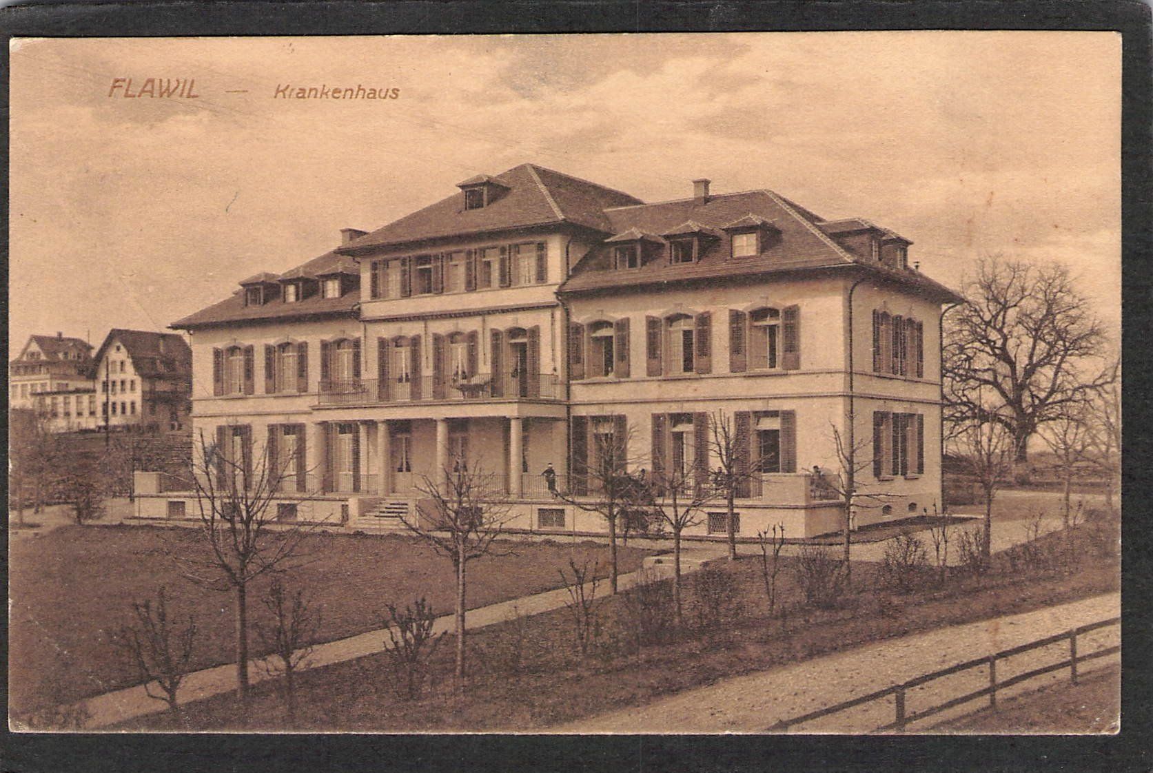 Cartoline postali: ^Flawil Krankenhaus , 1921 – Usato da Reichenburg venduto da Pipo-67