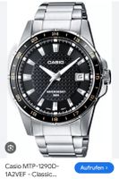 Casio MTP-1290D Herrenuhr, Edelstahl, Wasserdicht 50M