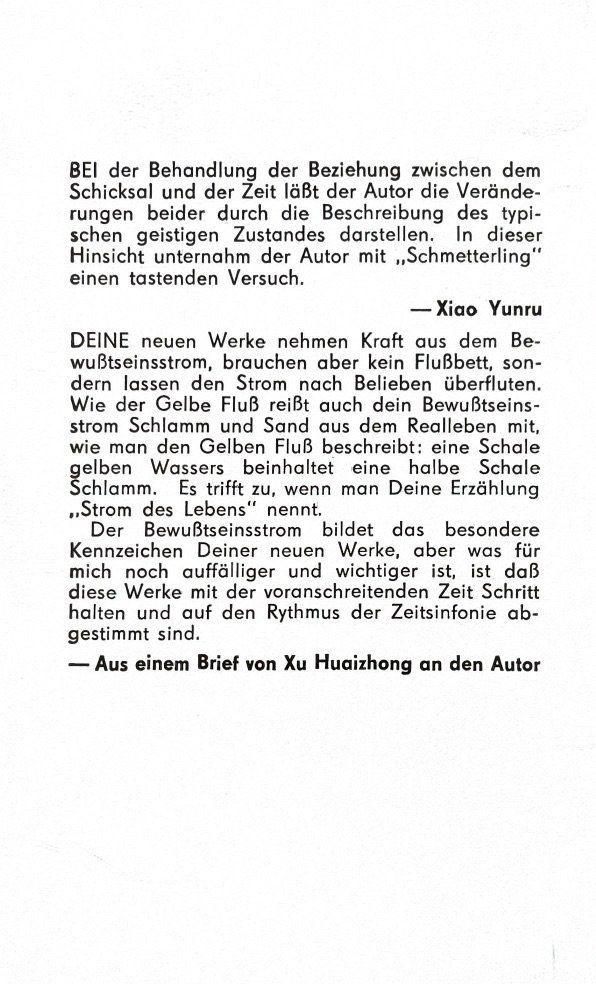 Bücher: Wang Meng, Der Schmetterling – Neu (gemäss Beschreibung) aus Sarnen von Livres 1