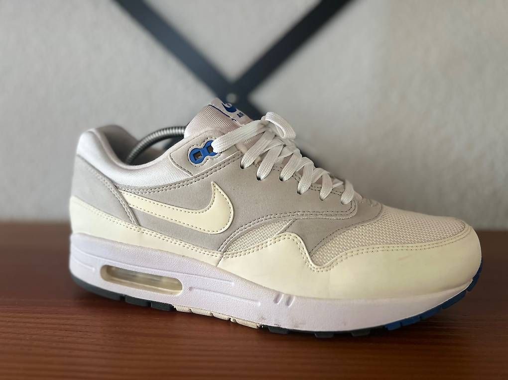 Scarpe da uomo: Nike Air Max 1 Color Change White Varsity Royl – Usato da Dagmersellen venduto da tabula_rasa