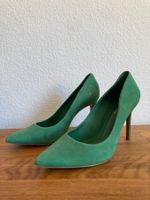 CosmoParis Pumps Wildleder grün Absatzschuhe