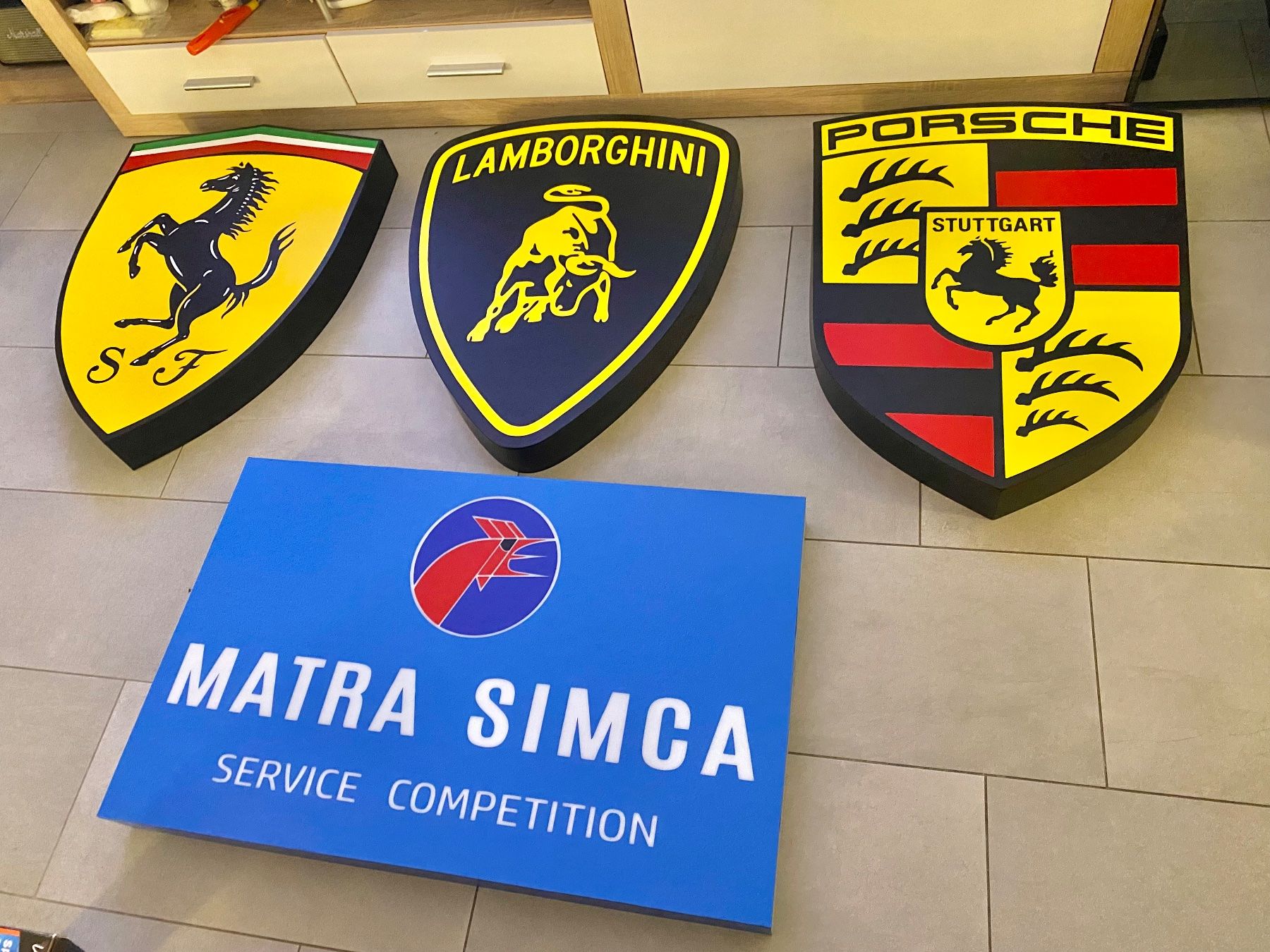 Lampade: Enseigne lumineuse Ferrari – Nuovo (secondo la descrizione) da Chevroux venduto da alex911 2