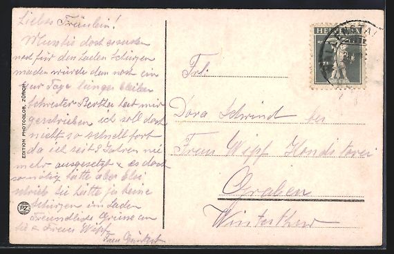 Cartoline postali: Wallenstadtberg, Sanatorium mit Bergpano – Usato da Berlin venduto da bartko-reher 1