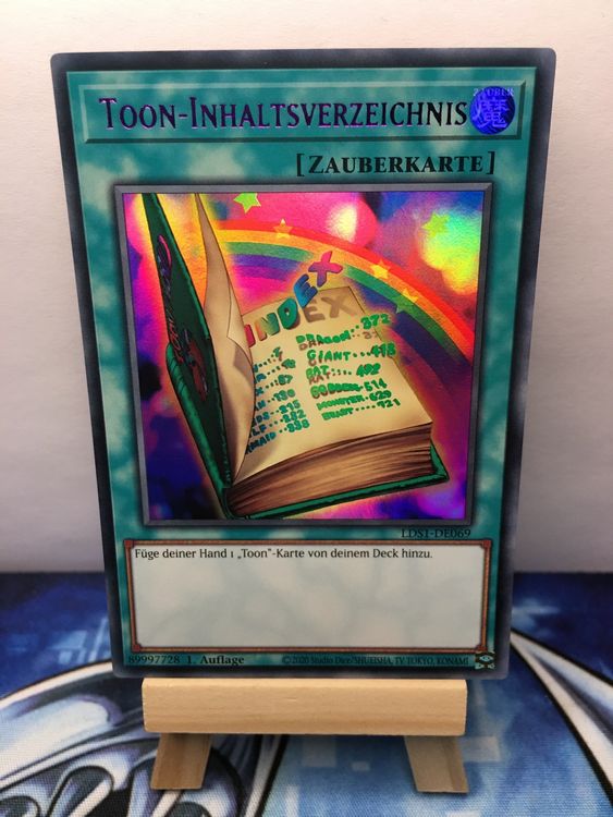 YU-GI-OH! Toon Table Of Contents - LDS1-EN069 Ultra Rare 1st Edition - View #7