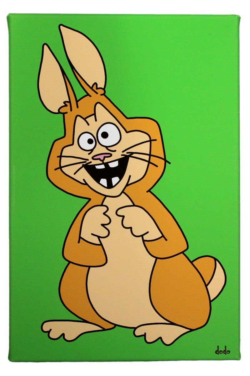 Foto & Immagini: Lustiges Comic Leinwandbild " Hase #45 " – Nuovo e nell'imballaggio originale da Winterthur venduto da Dfreudo